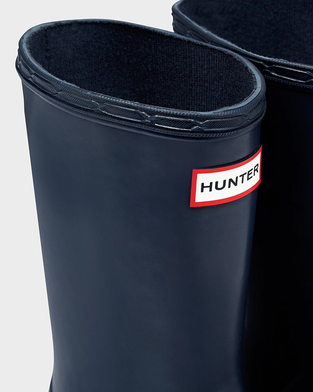 Hunter Original First Classic Rain Boots - Clearance Sale Kids Navy - OJRITP049